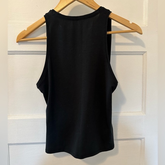 Outdoor Voices Ready Set Knot Black Crop Tank Top - Picture 8 of 9